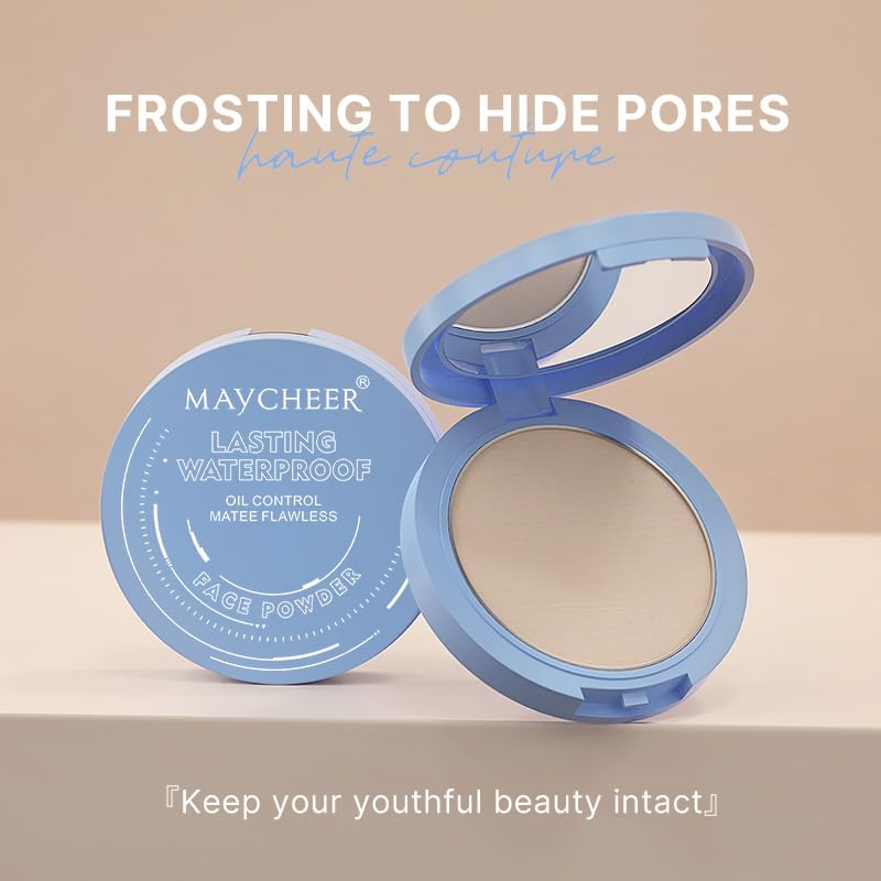 Oil Control Pressed Face Powder - Matte & Smooth Translucent Setting Powder | Waterproof, Long-Lasting Makeup Finishing Powder | Cruelty-Free (02 Natural) | Perfect for Oily Skin & All-Day Wear | Ideal for Daily Makeup, Touch-Ups & Photo Shoots