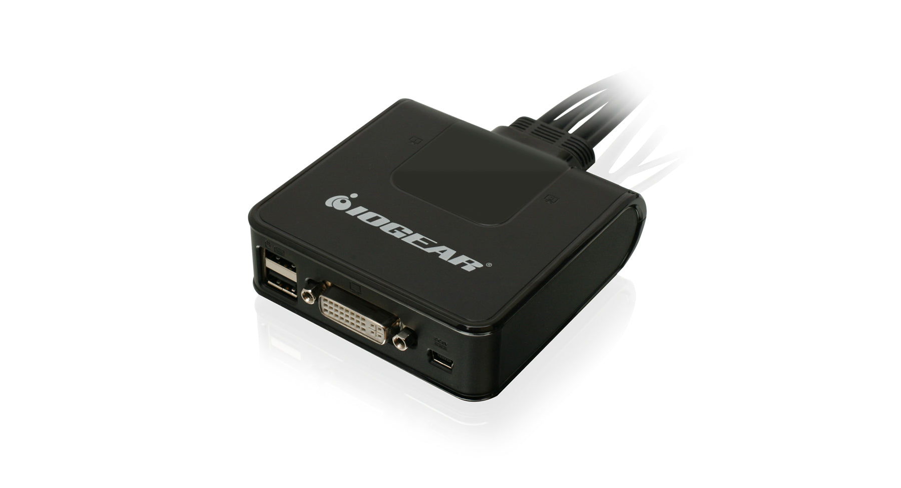 2 Port USB DVI KVM Switch for Dual Monitor Setup - Seamless Control of 2 Computers with USB & DVI Connectivity | Perfect for Home Office, Gaming & IT Workstations