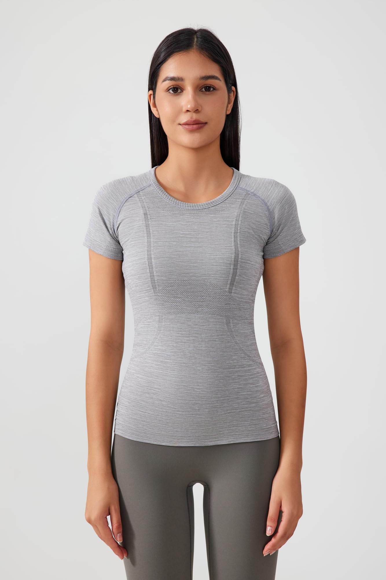 Altiland Women's Seamless Workout T-Shirts - Breathable Short Sleeve Yoga Tops for Gym, Running & Fitness Training - Lightweight Athletic Shirts for Yoga, Pilates & Activewear