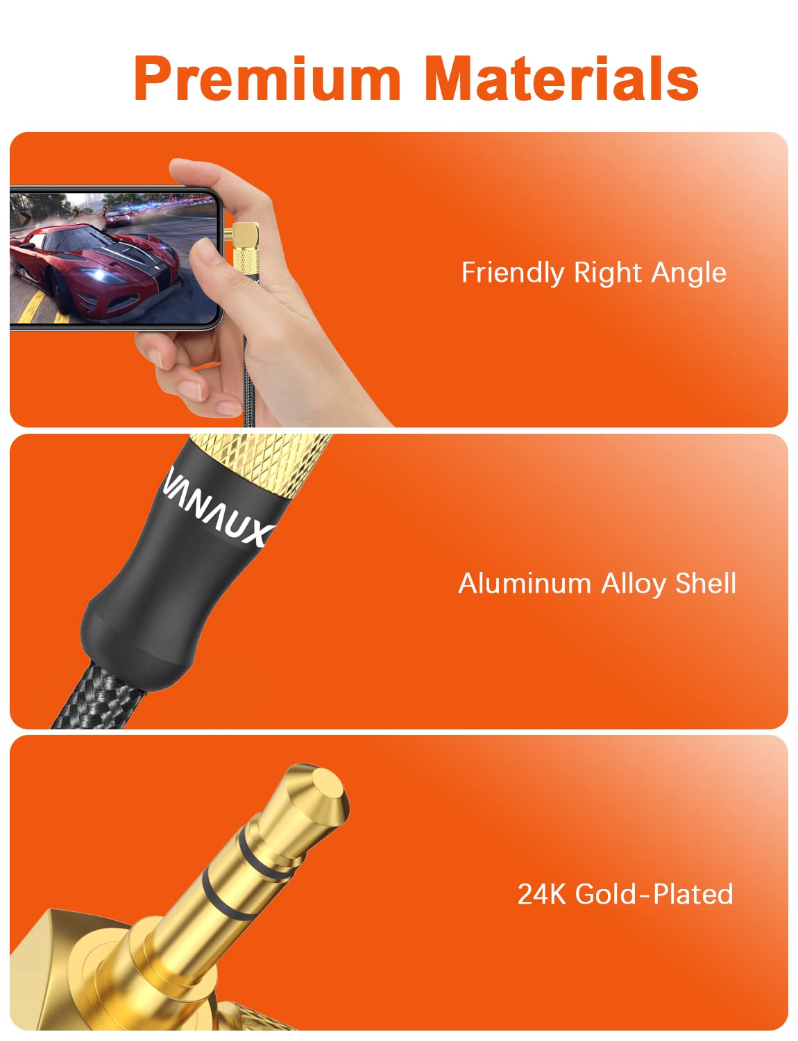 90 Degree Right Angle 3.5mm Male to Male Stereo Aux Cable - 6.6ft/2m Audio Cord for Laptop, Smartphone, Music Player, Tablets, Speakers - Perfect for Home, Office, and Car Audio Setup