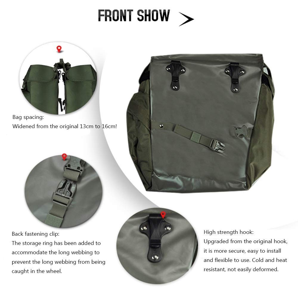 **ZAIHW Waterproof Bike Pannier Bag Set - Bicycle Cargo Rack Saddle Bag, Shoulder Bag & Laptop Pannier for Commuting, Touring & Outdoor Cycling Accessories**    *(Perfect for Daily Commutes, Long-Distance Tours, Grocery Shopping & Outdoor Adventures)*