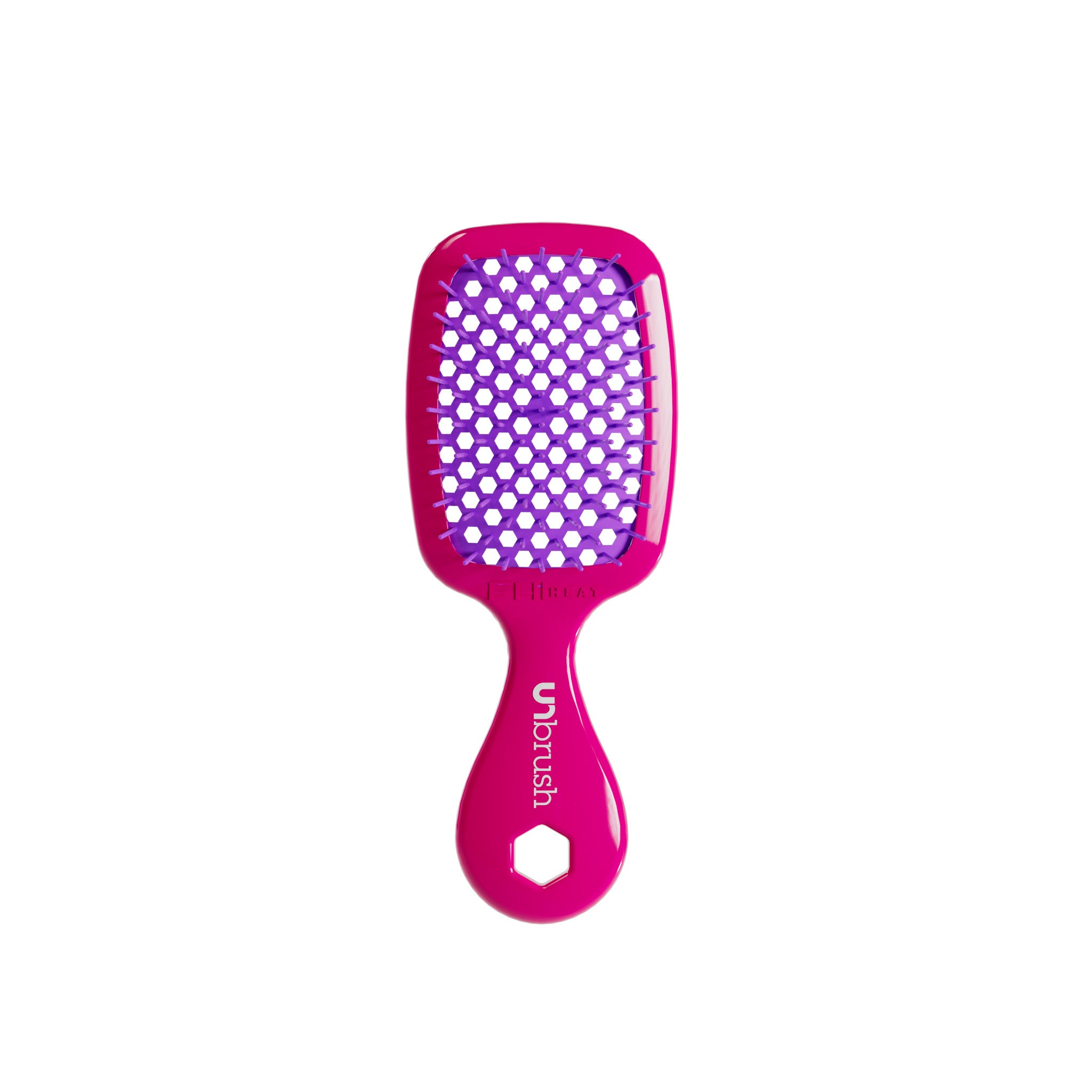 UNbrush Super Mini Keychain - Compact Detangling Hair Brush for Travel & On-The-Go (Pink Burst) | Perfect for Purse, Backpack & Emergency Hair Care