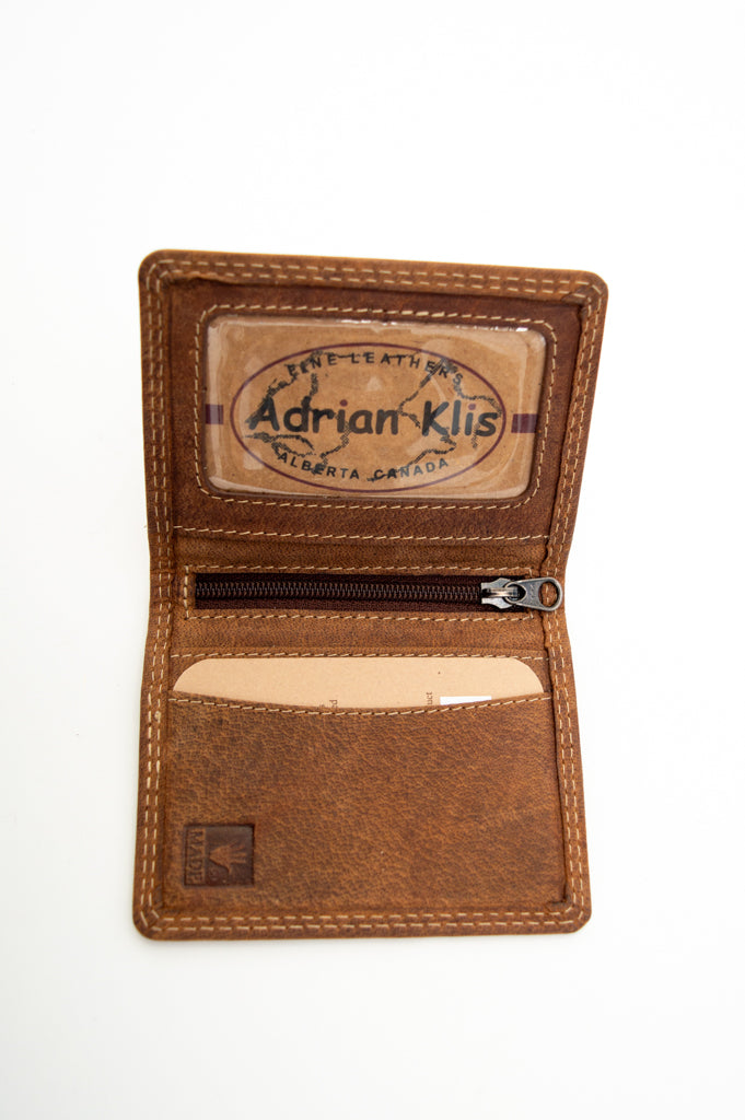 Premium Adrian Klis ID Holder 220 - Genuine Leather Wallet Card Case for Men & Women - Perfect for Business, Travel, and Everyday Use
