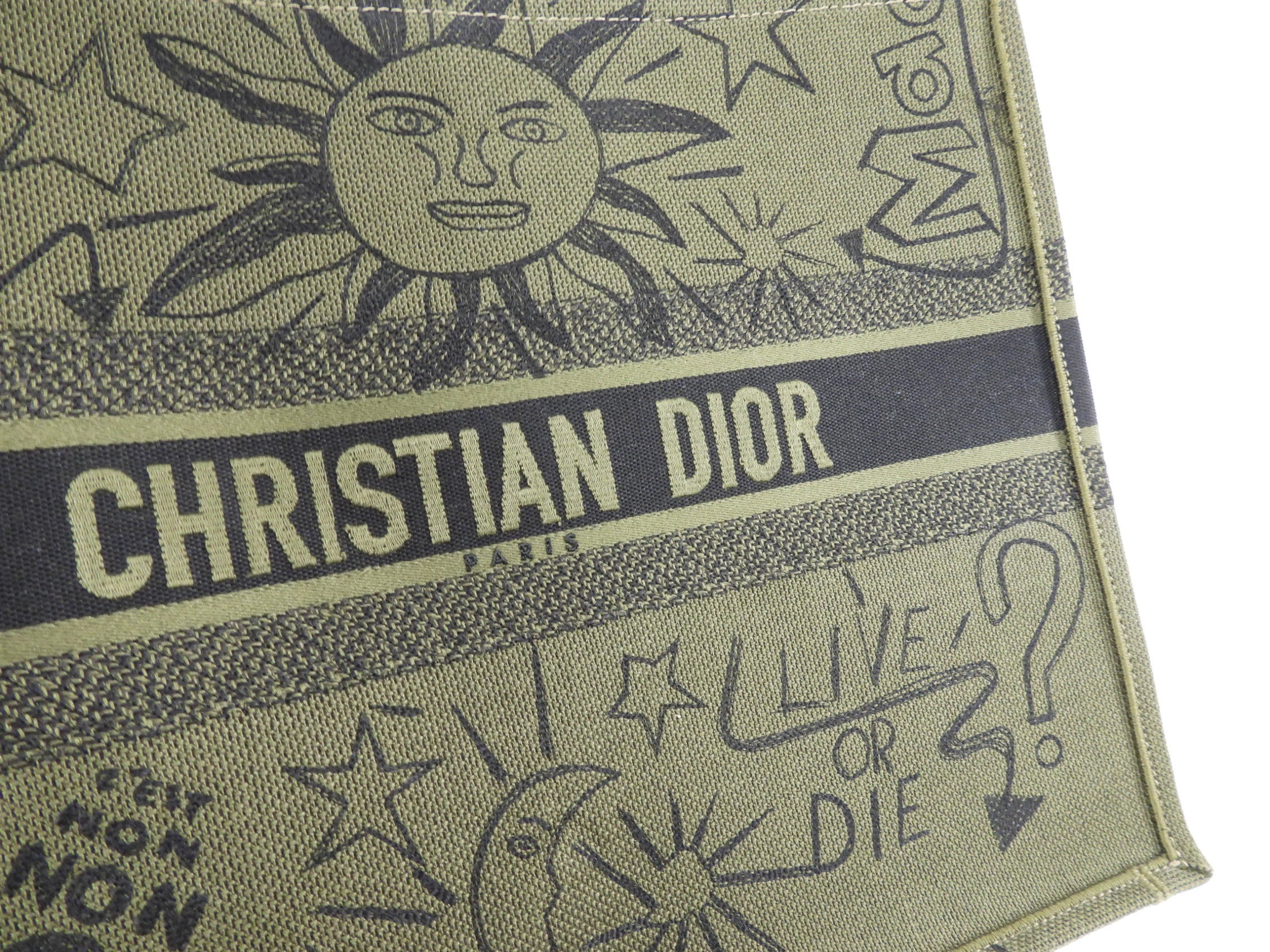 Christian Dior Dark Green Limited Edition Exclusive Book Tote Bag - Luxury Designer Handbag for Women | Perfect for Travel, Work & Everyday Use
