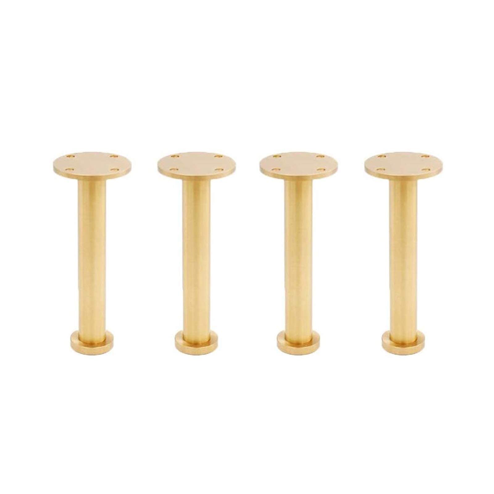 4Pcs 11cm Adjustable Brass Furniture Legs - Heavy Duty Table Legs for DIY Desk, Dining Table, Coffee Table & More | Perfect for Home Office, Kitchen & Living Room Furniture