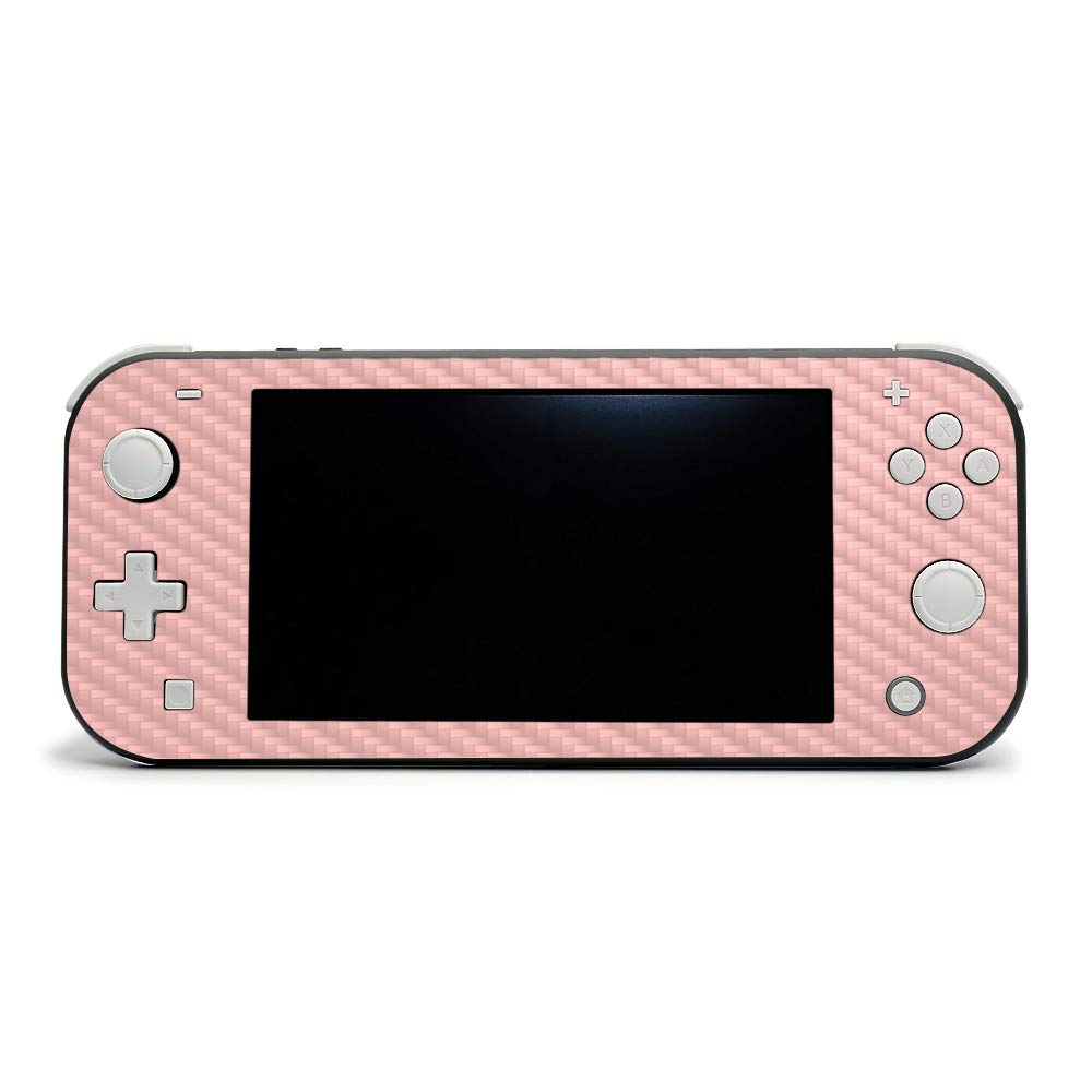 Premium Carbon Fiber Skin for Nintendo Switch Lite - Blush | Protective & Durable Textured Cover | Easy to Apply & Remove | USA-Made | Perfect for Gaming, Travel & Style Protection