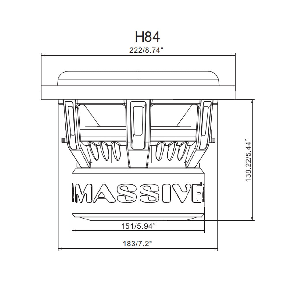 H84 8-Inch 600 Watts RMS Dual 4 Ohm 2.5