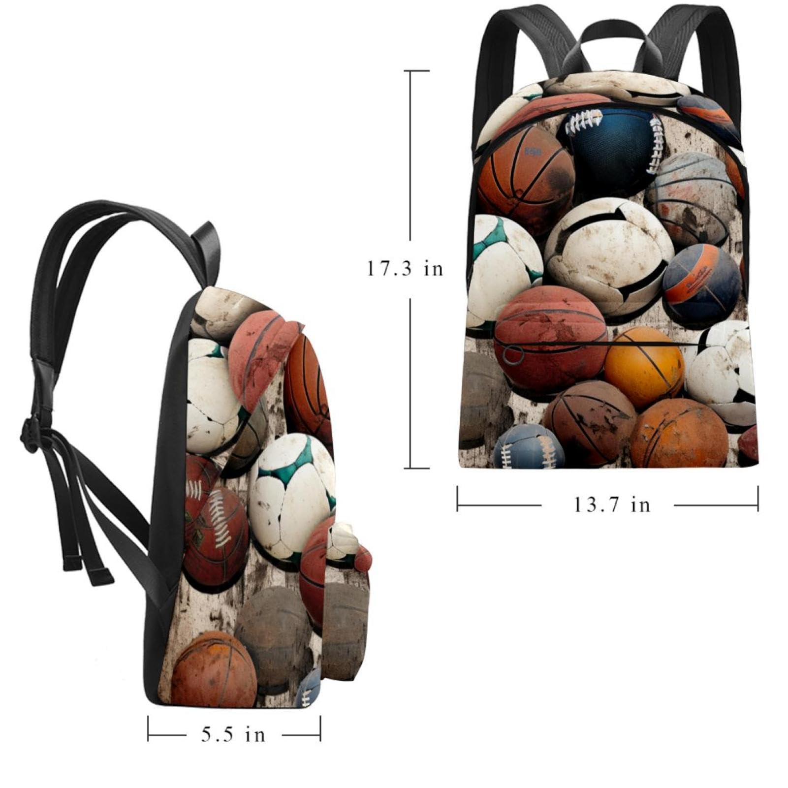 Lightweight Travel Backpack for Women & Men - Durable Sports Backpack for Basketball, Football, Baseball - Perfect for Gym, School, Hiking & Outdoor Adventures