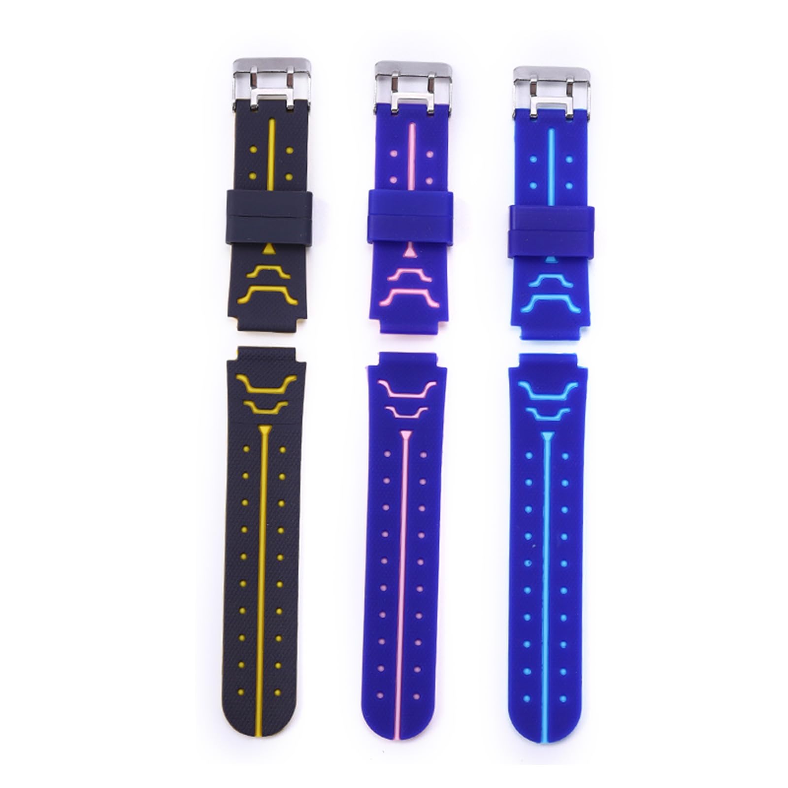 **16mm Kids Watch Strap - Soft Rubber Watch Band for Boys & Girls - Durable & Adjustable Replacement Watch Belt for School, Sports & Outdoor Activities**