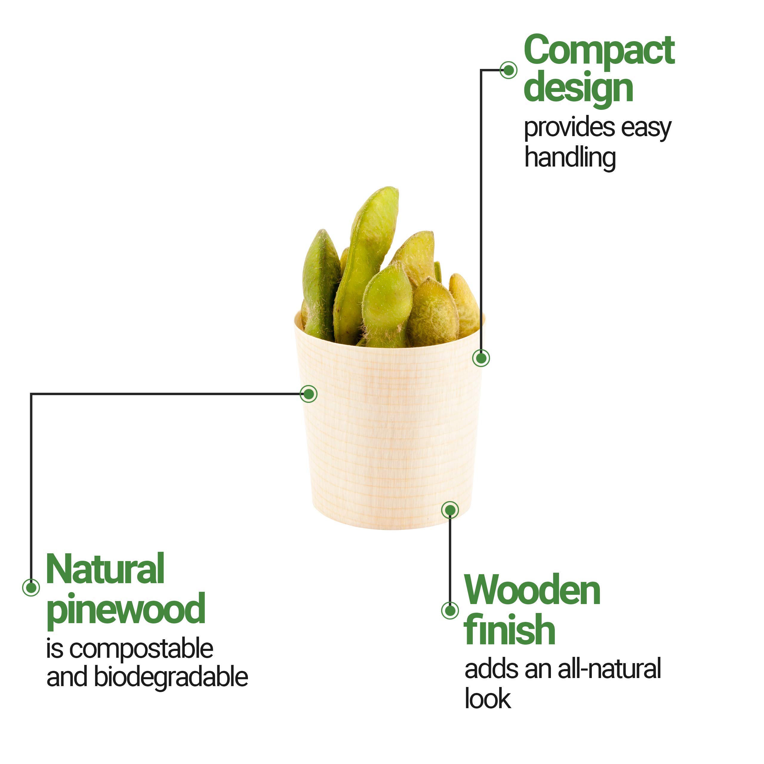 **200-Pack 1 oz Disposable Mini Appetizer Cups | Eco-Friendly Shaved Pinewood Tasting Cups for Catering, Weddings, Parties – Perfect for Samples, Desserts & Snacks**    *(Use for wine tastings, dessert shots, party favors, and small bite servings at events!)*