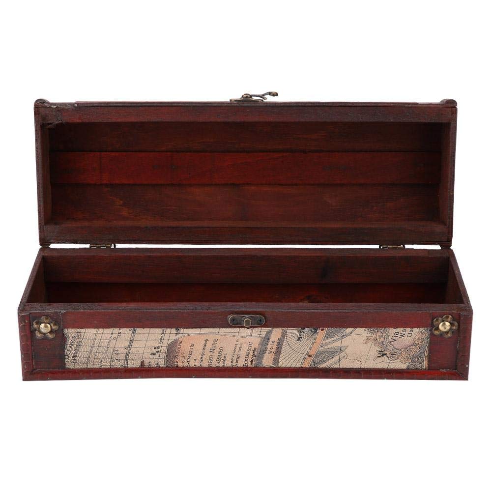 Vintage Wooden Wine Storage Box - Single Bottle Champagne & Wine Presentation Gift Set - Perfect for Home Bars, Weddings, Anniversary Gifts & Wine Enthusiasts