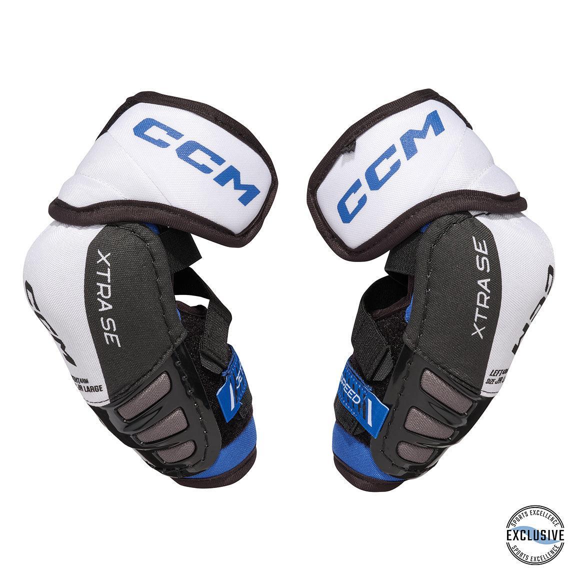 CCM Jetspeed XTRA SE Junior Hockey Elbow Pads - Protective Gear for Youth Ice Hockey Players - Perfect for Games, Practices & Training Sessions