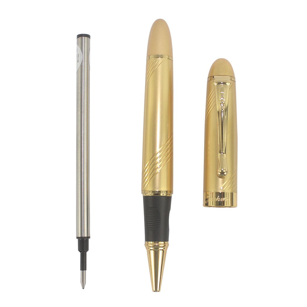 Jinhao Golden Rollerball Pen - Medium Point for Office & Writing