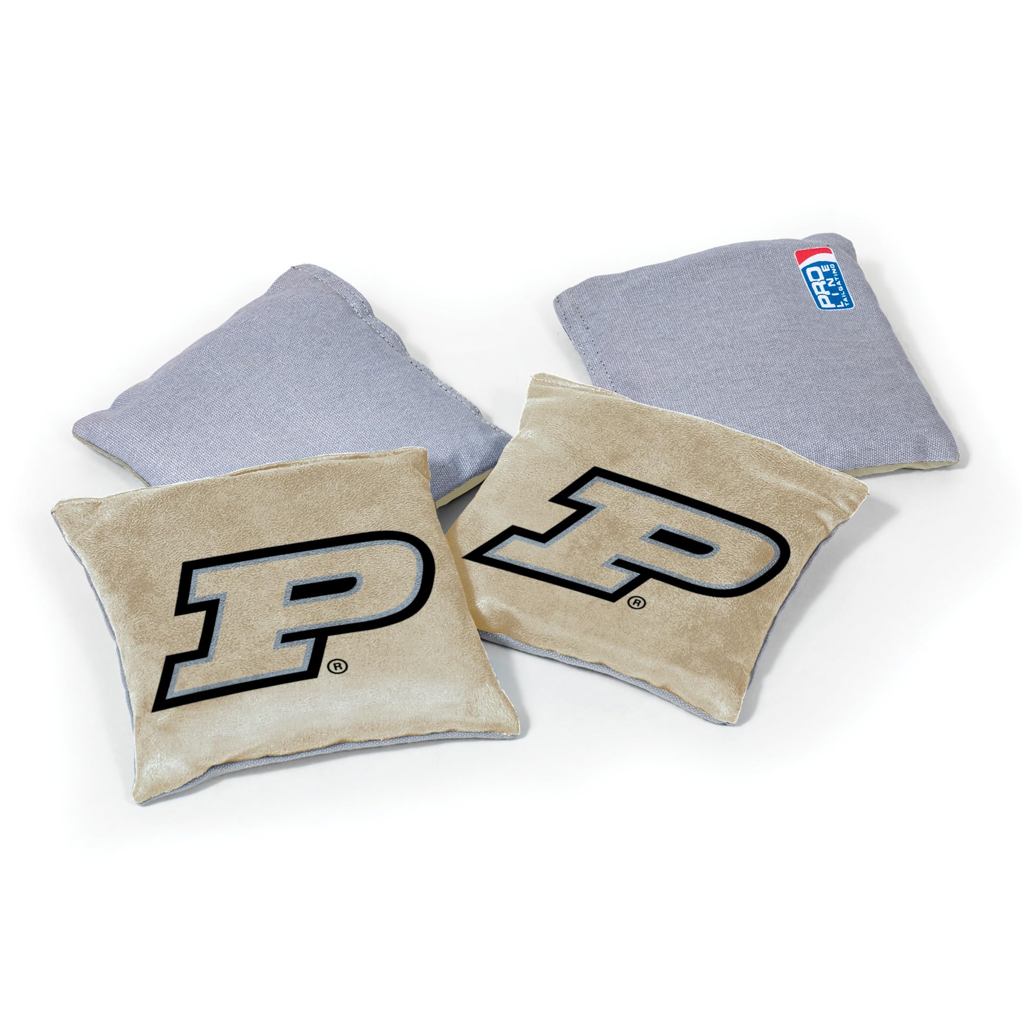 Premium Purdue Boilermakers Dual-Sided Cornhole Bean Bags - 4 Pack by Wild Sports | Official College Football Game Day Toss Bags for Tailgating & Backyard Parties