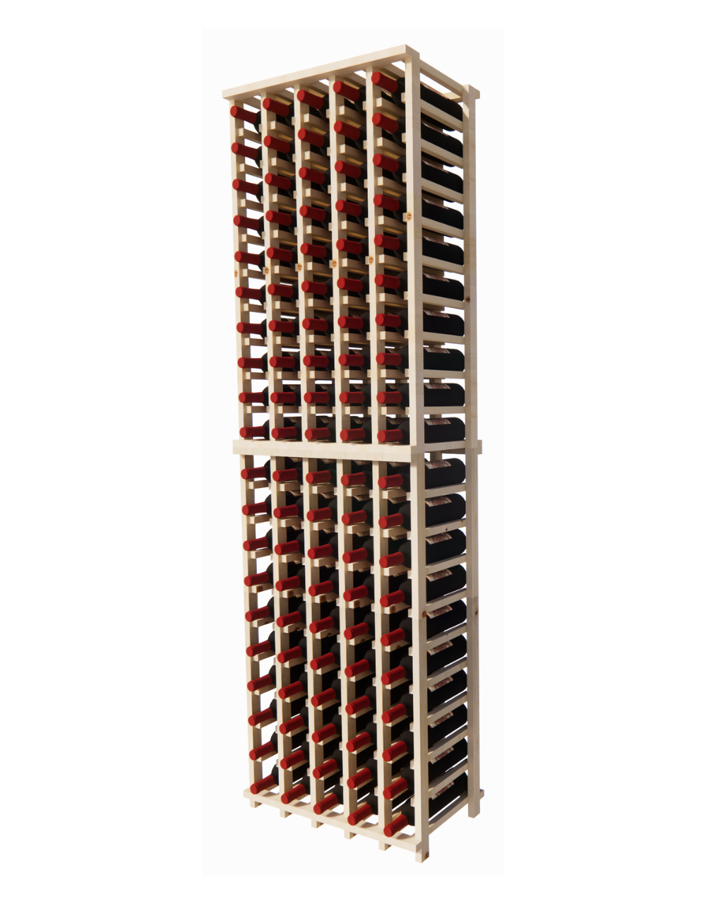 5-Tier Pine Wood Wine Rack Kit - Wall Mounted or Freestanding Storage for 30 Bottles - Perfect for Home Cellar, Kitchen, Bar, and Restaurant Wine Organization