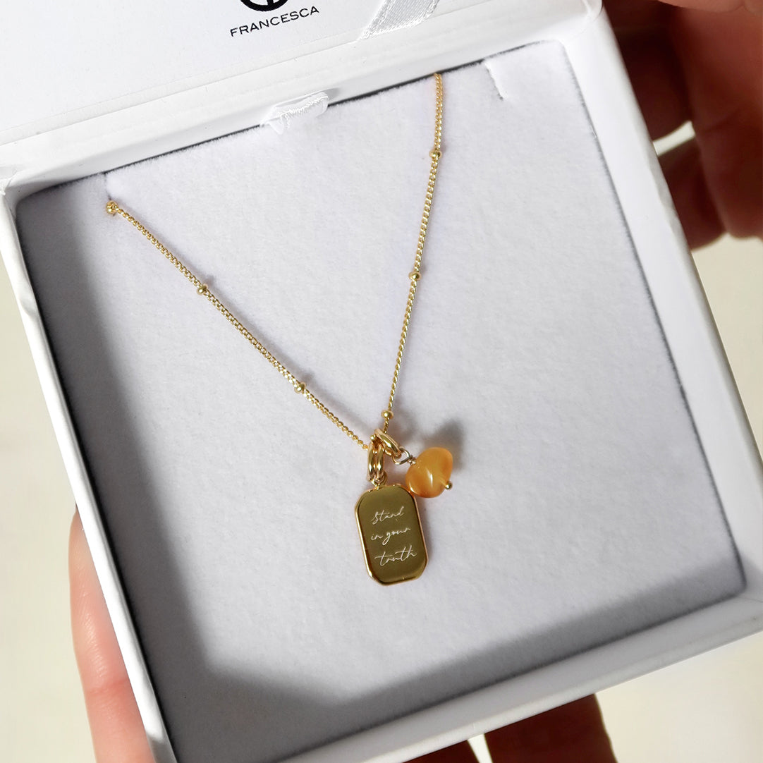 Brooke Blurton Stand in Your Truth Charms Set - Inspirational Jewelry for Women, Motivational Bracelet Charms for Daily Wear, Perfect for Gifts, Meditation & Self-Empowerment