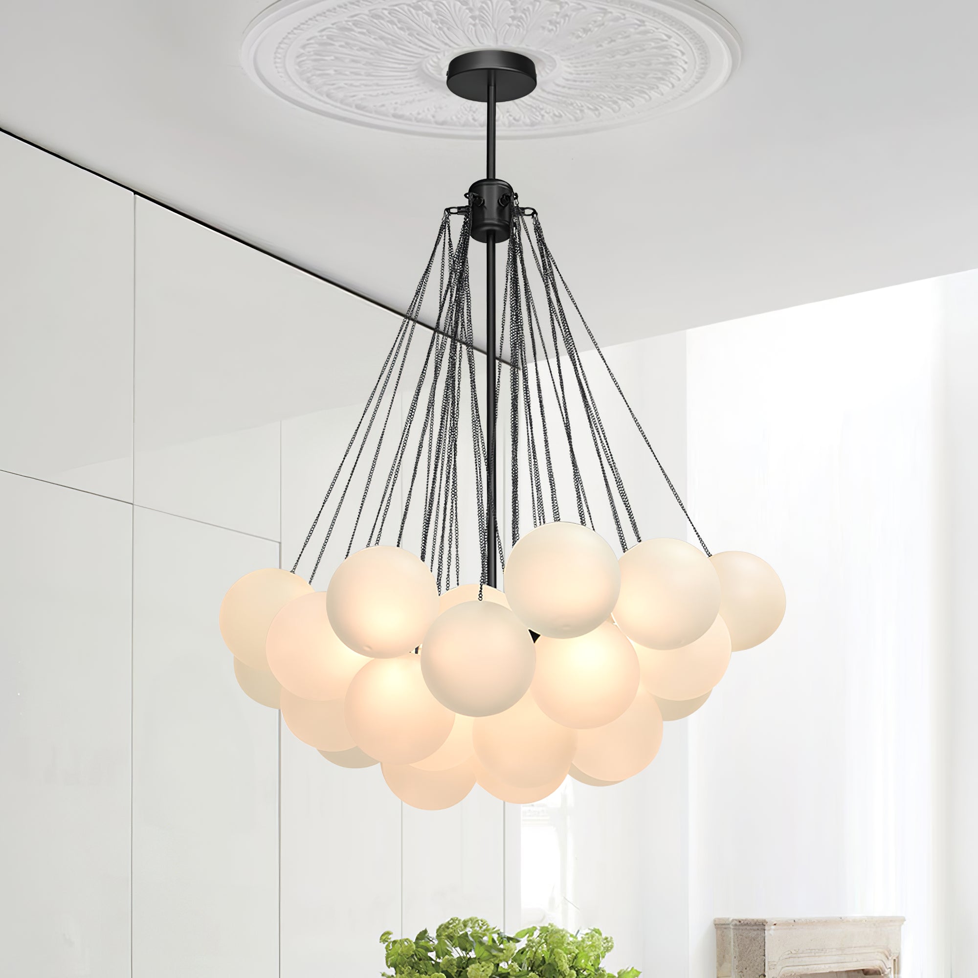 Elegant Cloud Chandelier Lighting Fixture - Modern Ceiling Light for Living Room, Bedroom & Dining Room Decor