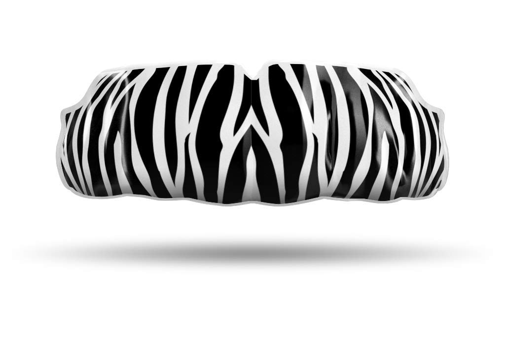Custom Impact Professional MMA Boxing Muay Thai Mouthguard - Zebra Skinz Design for Ultimate Protection in Training & Fights
