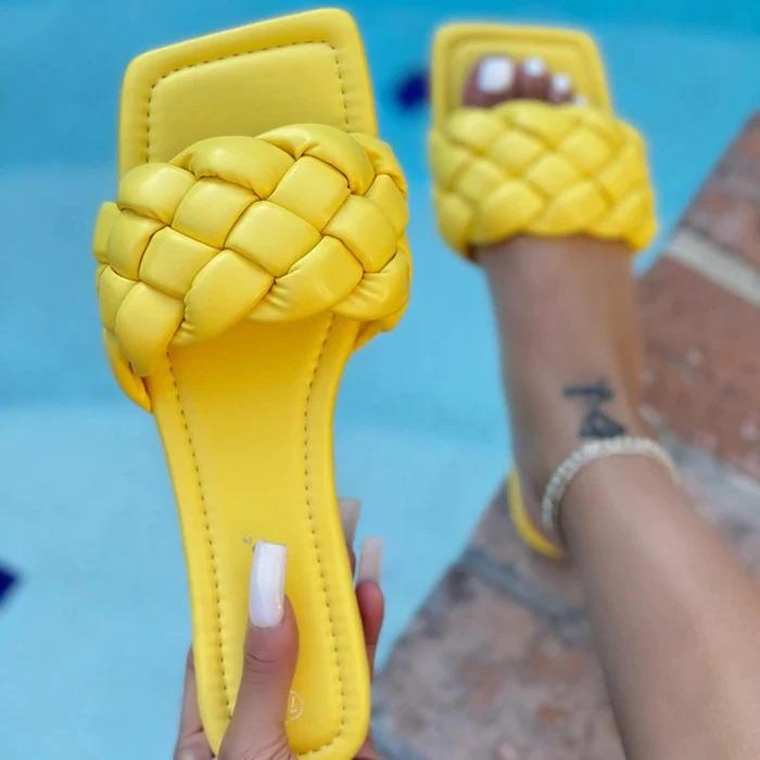 Monique Women's Yellow Sandals - Comfortable Summer Casual Shoes for Beach, Walking & Outdoor Activities