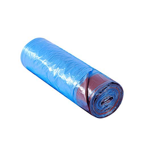 Disposable Large Drawstring Trash Bags - 45x50cm Heavy Duty Garbage Bags for Kitchen, Bathroom & Office | Blue Rubbish Pouches for Home & Commercial Use | Perfect for Waste Disposal & Cleaning