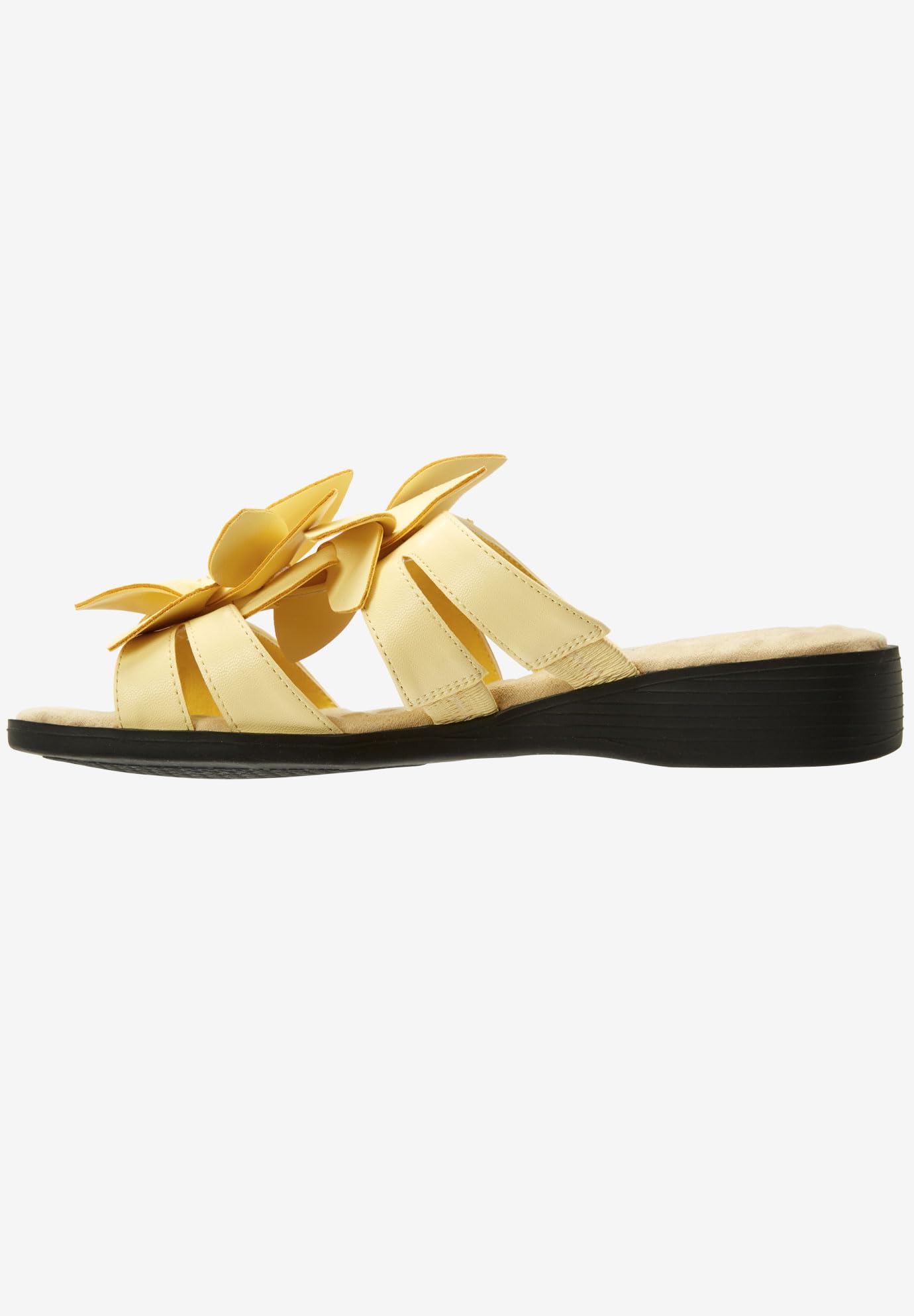 Comfortview Women's Wide Width The Paula Sandal - Comfortable Casual Walking Shoes for Women with Arch Support - Perfect for Travel, Work & Everyday Wear