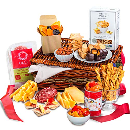 Authentic Italian Lunch Gift Basket - Gourmet Italian Food Hamper for Picnics, Office Lunches & Special Occasions