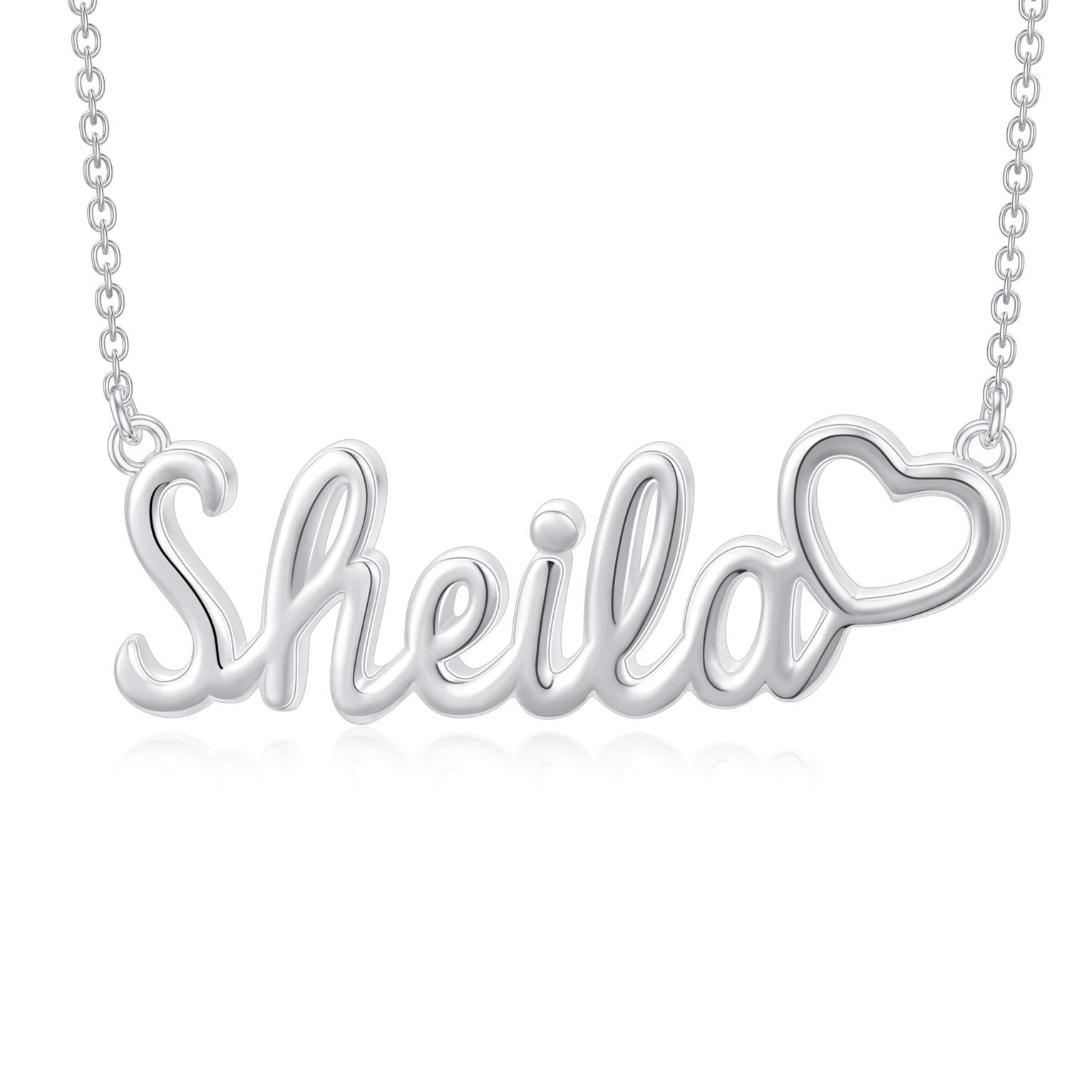 Personalized Name Necklace - 925 Sterling Silver Custom Name Jewelry for Women, Gift for Mom, Wife, Girlfriend - Perfect for Mother's Day, Birthday, Anniversary & Everyday Wear