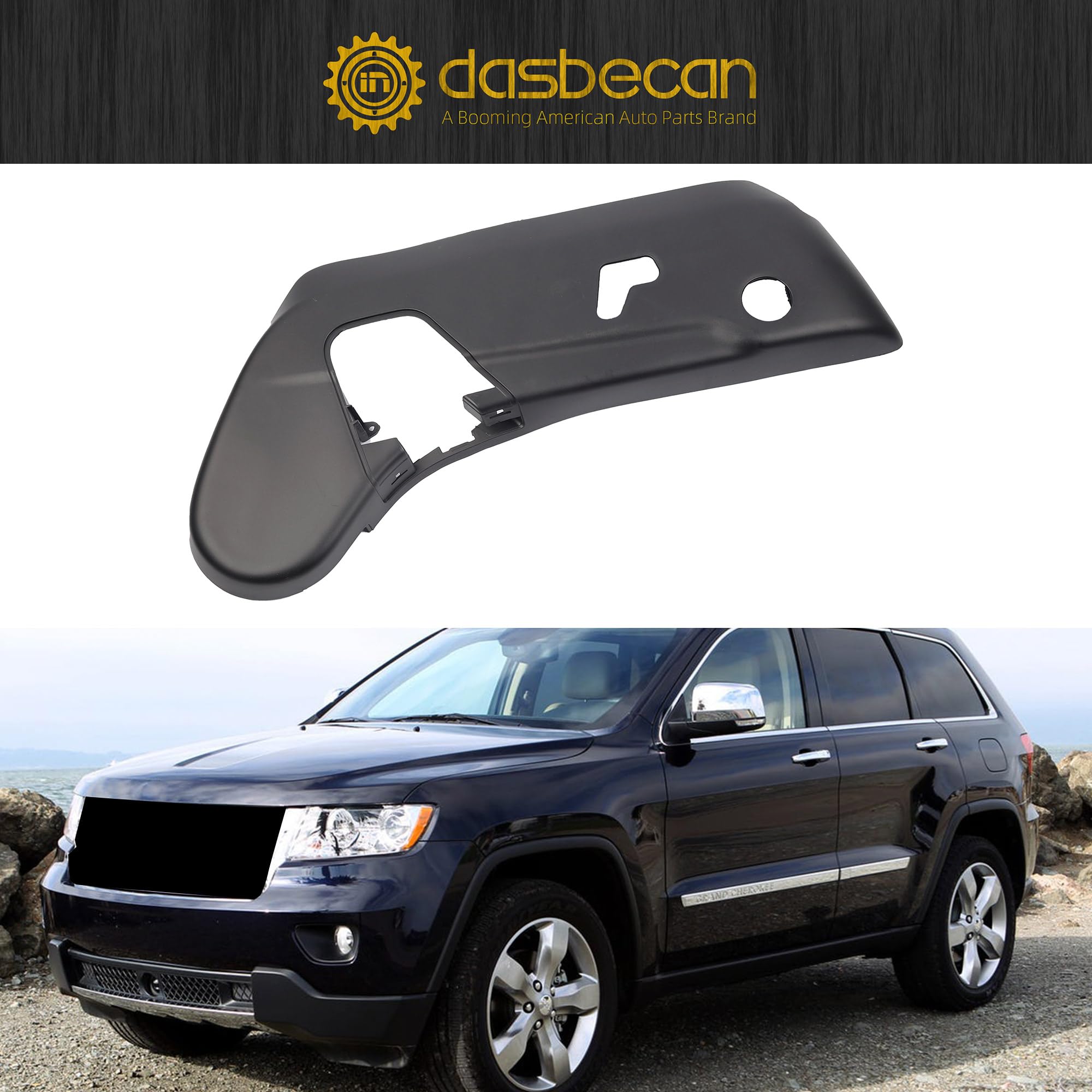 Dasbecan 1XN97DX9AA Seat Adjuster Cap Trim Panel Driver Side Panel Compatible with Jeep Grand Cherokee 2011-2022 - Replacement Interior Part for Car Seat Adjustment & Repair - Perfect for DIY Auto Maintenance and Vehicle Upgrades