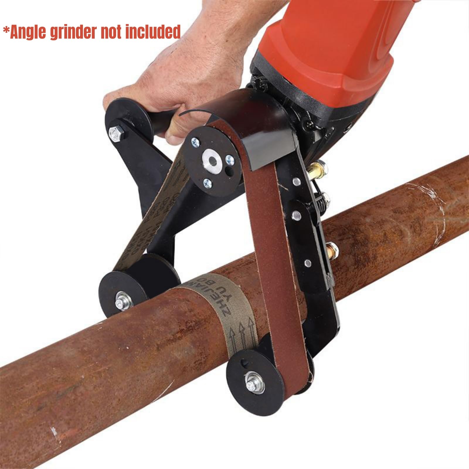 DIY Mini Belt Sander - Portable Sanding, Polishing & Grinding Machine for Stainless Steel, Plastic, Aluminum, Iron & Metal | Tube Belt Sander with M-10/M-14 Belts | Perfect for Home Workshops, Jewelry Making & Metal Fabrication