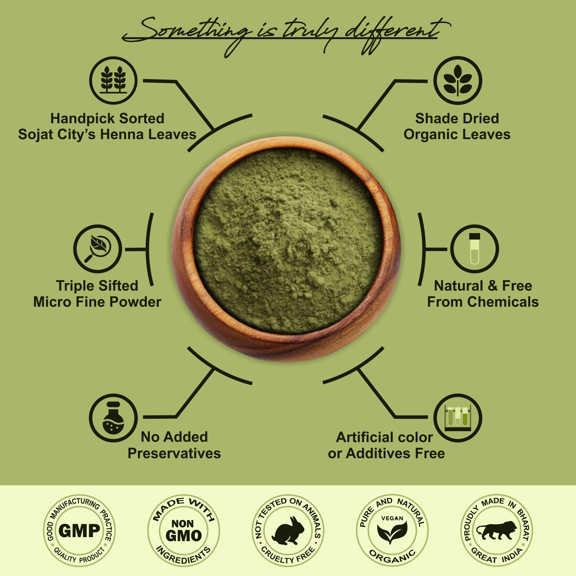 Organic IYUSH Ayurvedic Henna Powder for Hair – 400gm | Natural Herbal Hair Dye & Conditioning Treatment | Chemical-Free Gray Coverage & Hair Coloring | Perfect for DIY Hair Care, Bridal Mehendi, and Natural Hair Styling