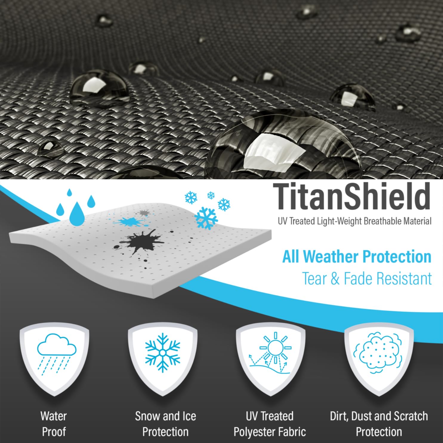 Heavy Duty Waterproof ATV Cover - Universal Fit for 83