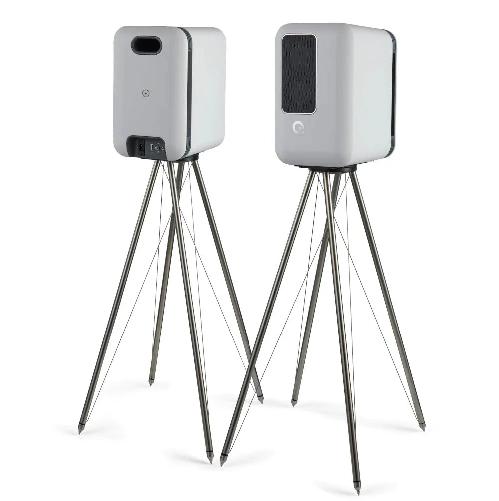 Q Acoustics Q Active Tensegrity Stands FS75 - Premium Speaker Stands for Home Theater & Music - Perfect for Bookshelf Speakers & Audio Setups