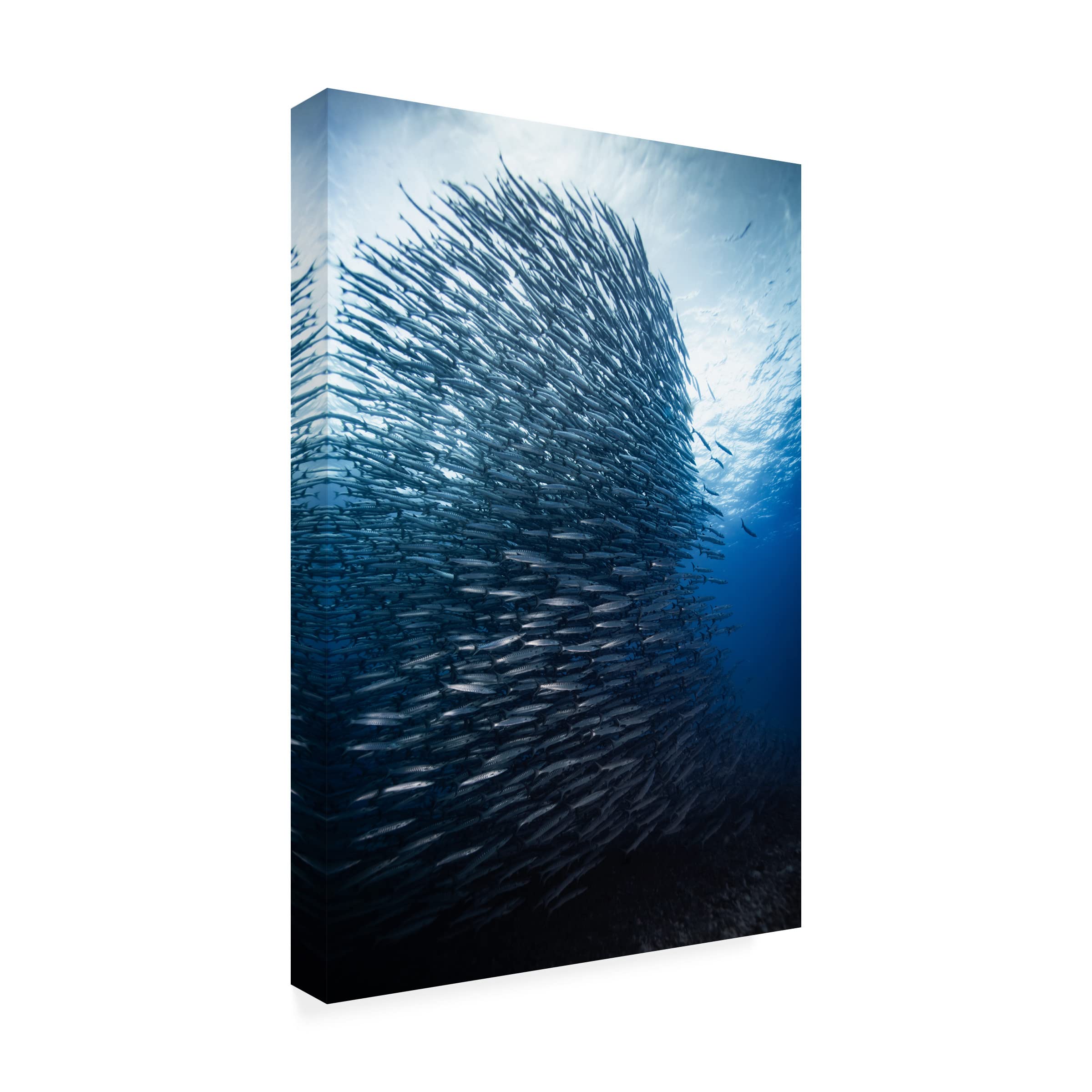 Trademark Fine Art 'Skyscraper' Canvas Wall Art by Yonghoon Choi - Modern Cityscape Painting for Living Room & Office Decor