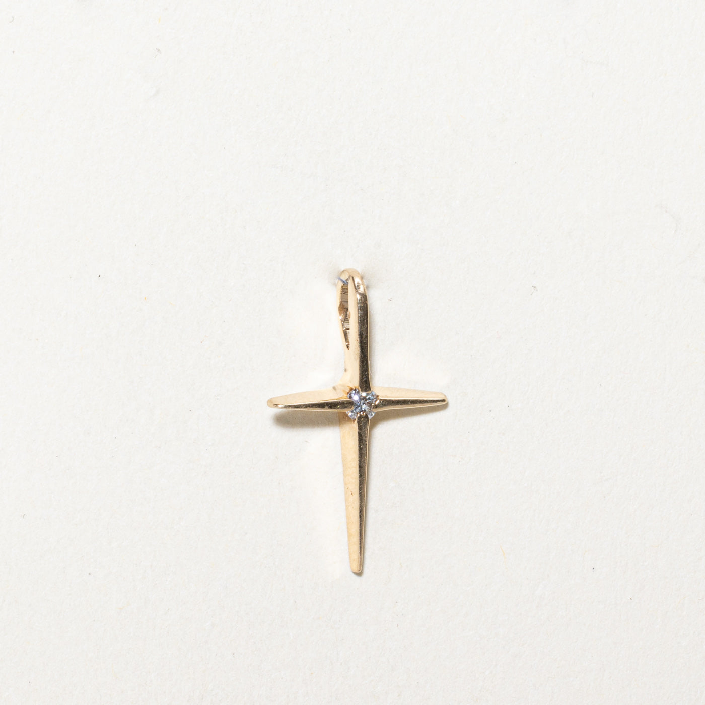 0.04ct Diamond Cross Pendant Necklace for Women - Elegant 14K Gold Religious Jewelry Gift for Baptism, Confirmation & Everyday Wear