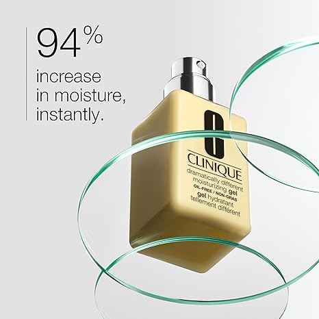Clinique Dramatically Different Moisturizing Gel 125ml/4.2oz - Oil-Free Hydrating Face Moisturizer for Dry & Sensitive Skin | Day & Night Skincare Routine