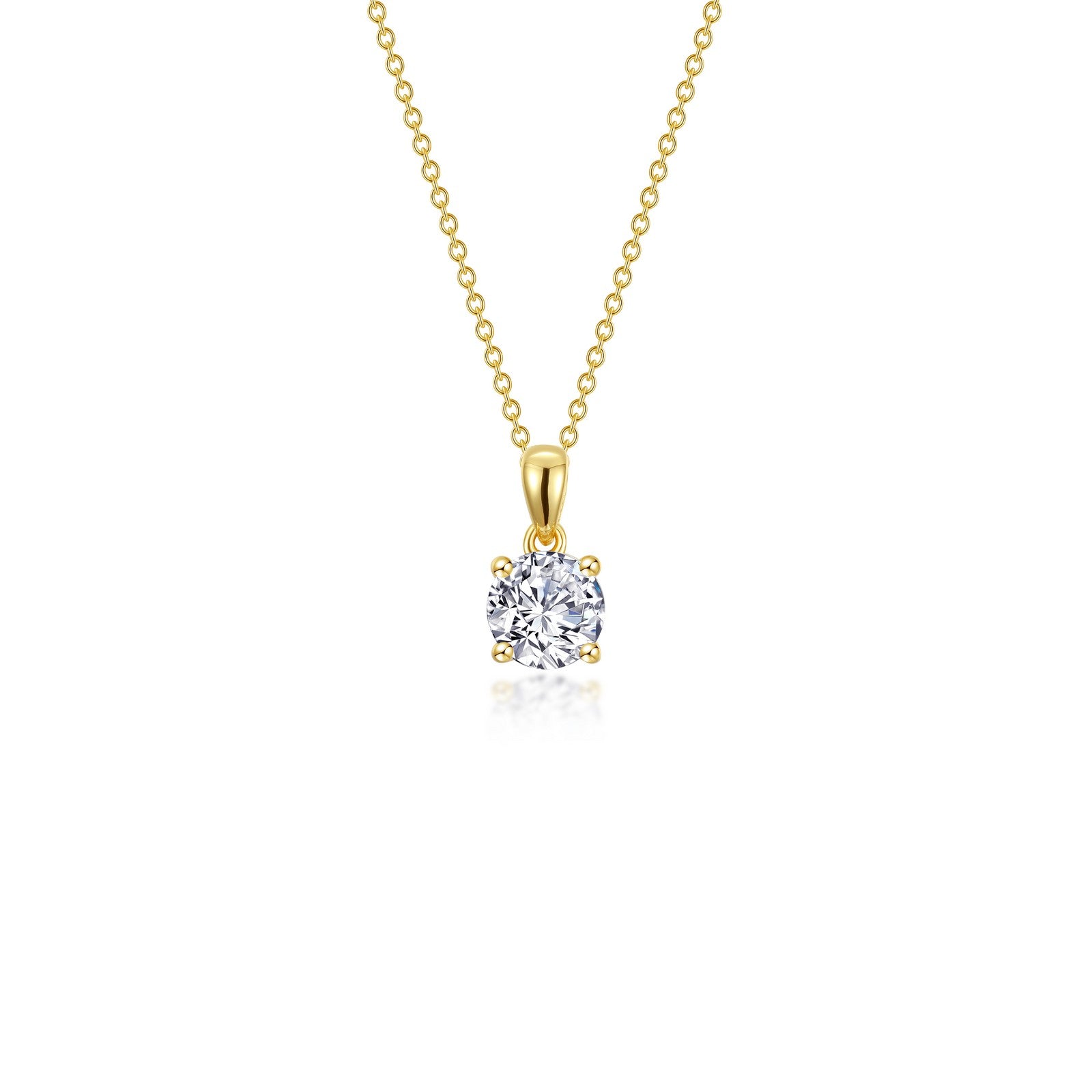 0.50 CTW 4 Prong Solitaire Necklace - Dainty Diamond Pendant for Women - Perfect for Everyday Wear, Date Night & Special Occasions
