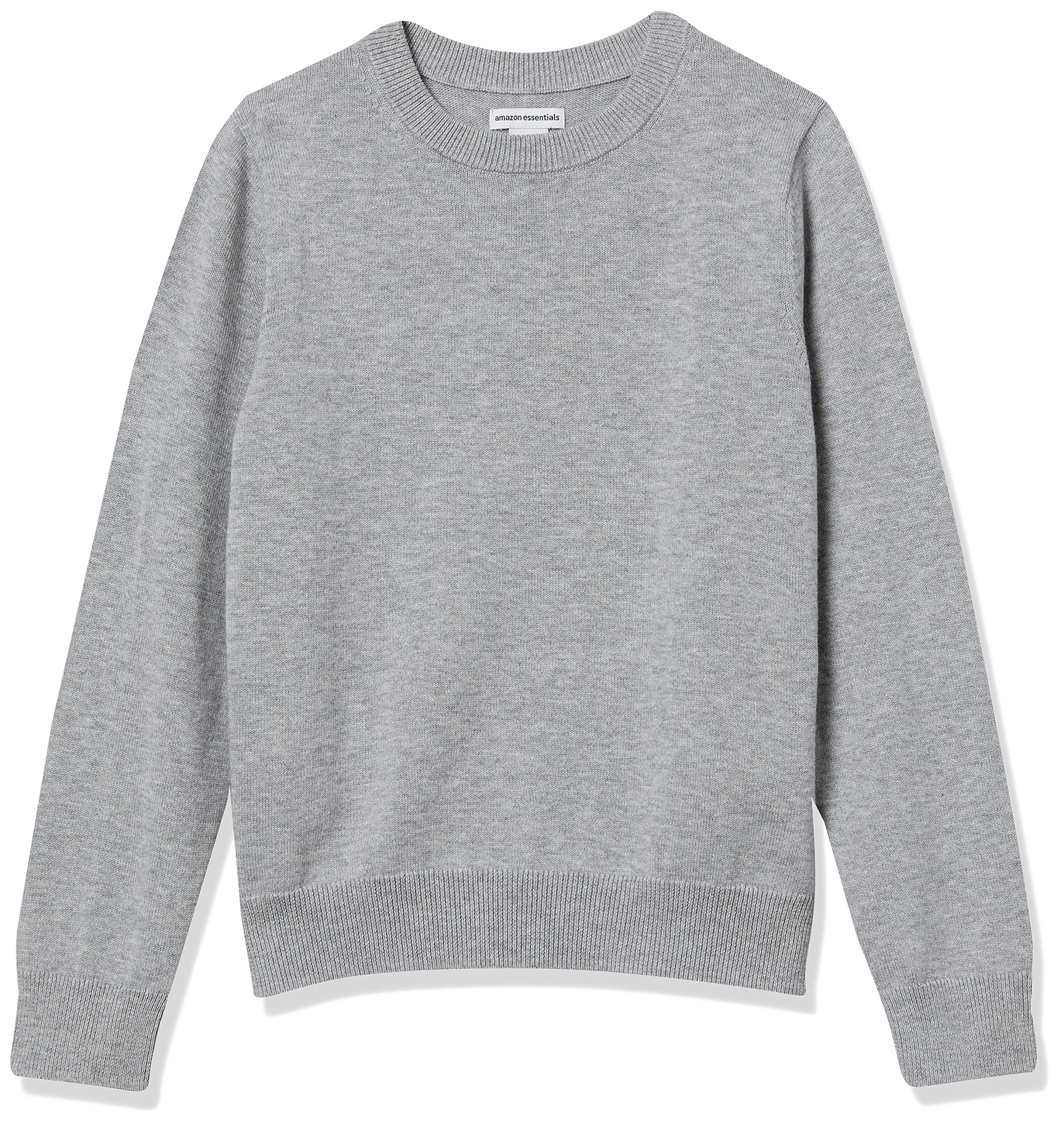 Amazon Essentials Boys and Toddlers' Uniform Cotton Crew-Neck Sweaters - Soft & Comfortable School Wear for Kids - Perfect for Classrooms, Playdates, and Family Outings