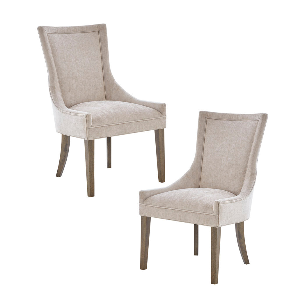 Modern Dining Chairs Set of 2 - Sturdy Wooden Side Chairs with Padded Seat - Perfect for Kitchen, Dining Room, Breakfast Nook & Small Spaces