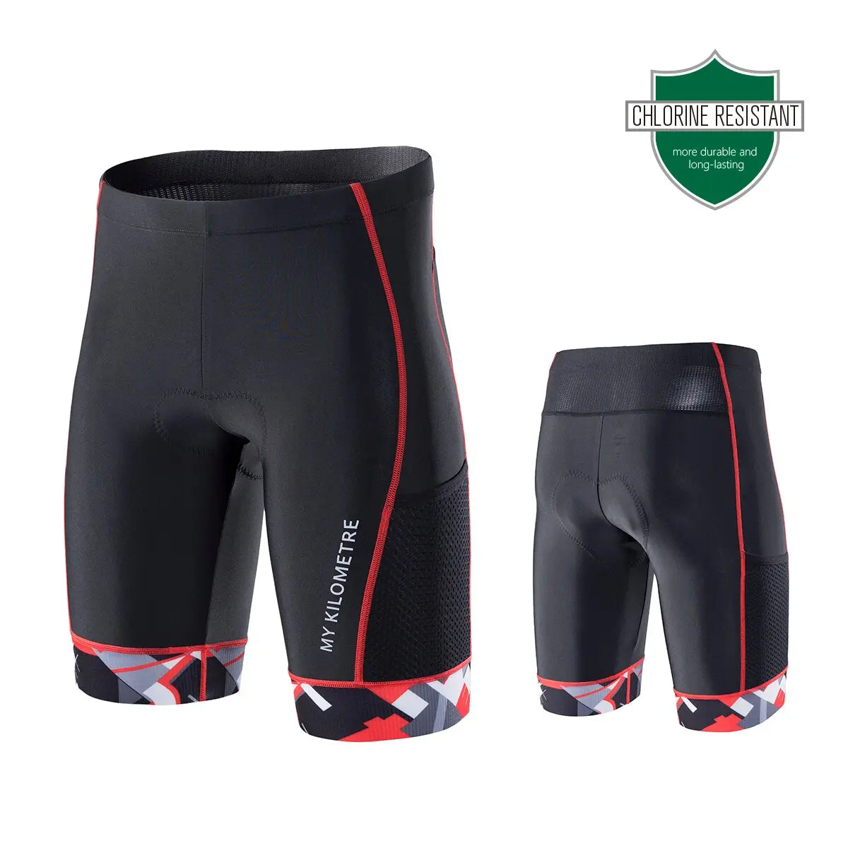 Men's Triathlon Cycling Shorts - Quick Dry, Comfortable & Breathable for Swim, Bike, Run - Perfect for Triathlons, Training & Outdoor Sports