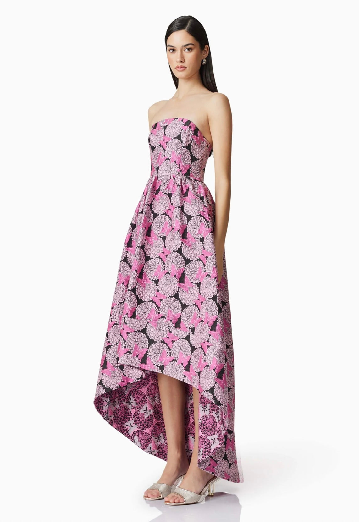 Elegant Aimee Strapless Gown in Soft Pink - Perfect for Prom, Evening Gala & Formal Events