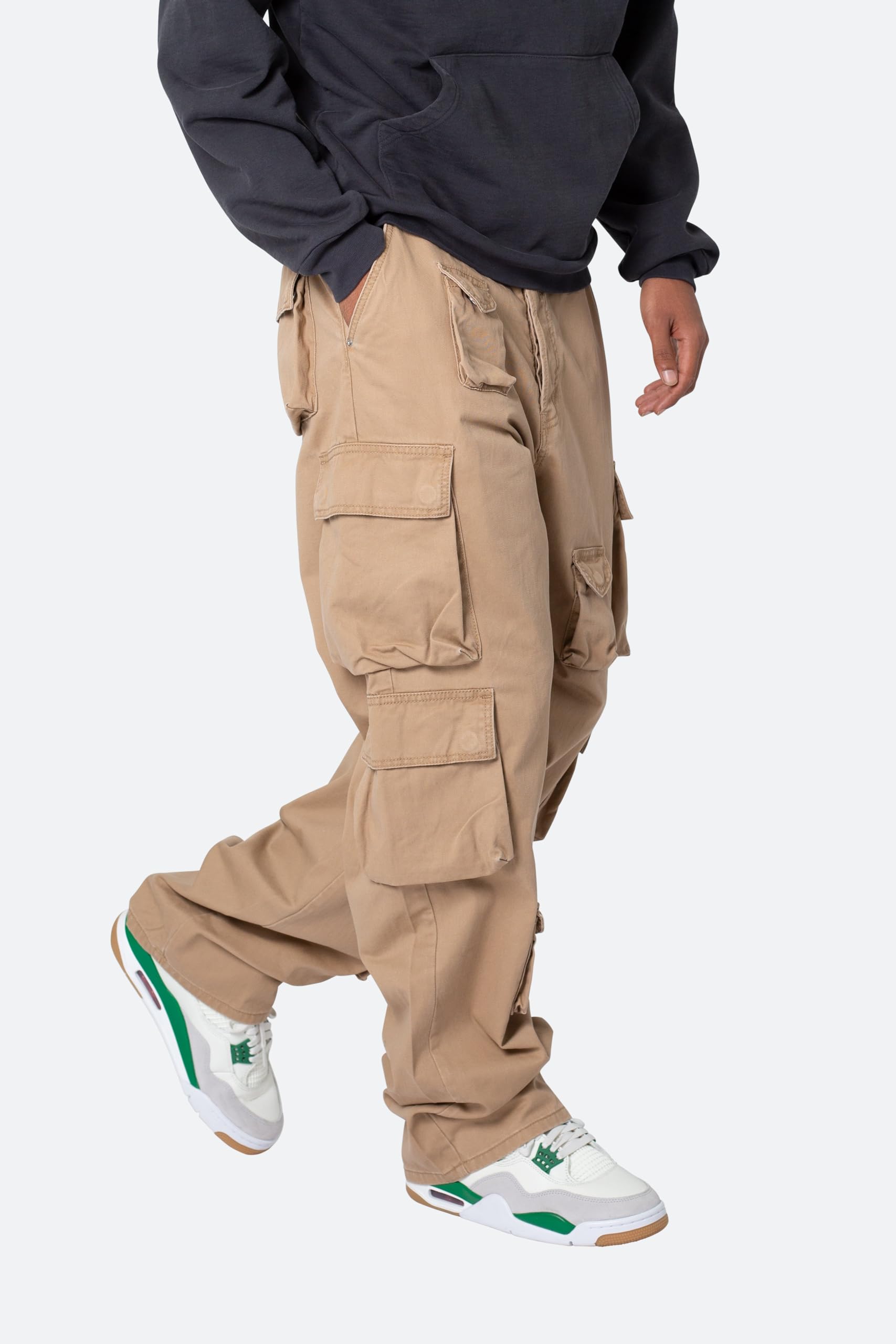mnml Men's Baggy Cargo Pants - Streetwear Joggers with Multiple Pockets | Perfect for Urban Fashion, Skateboarding & Casual Wear