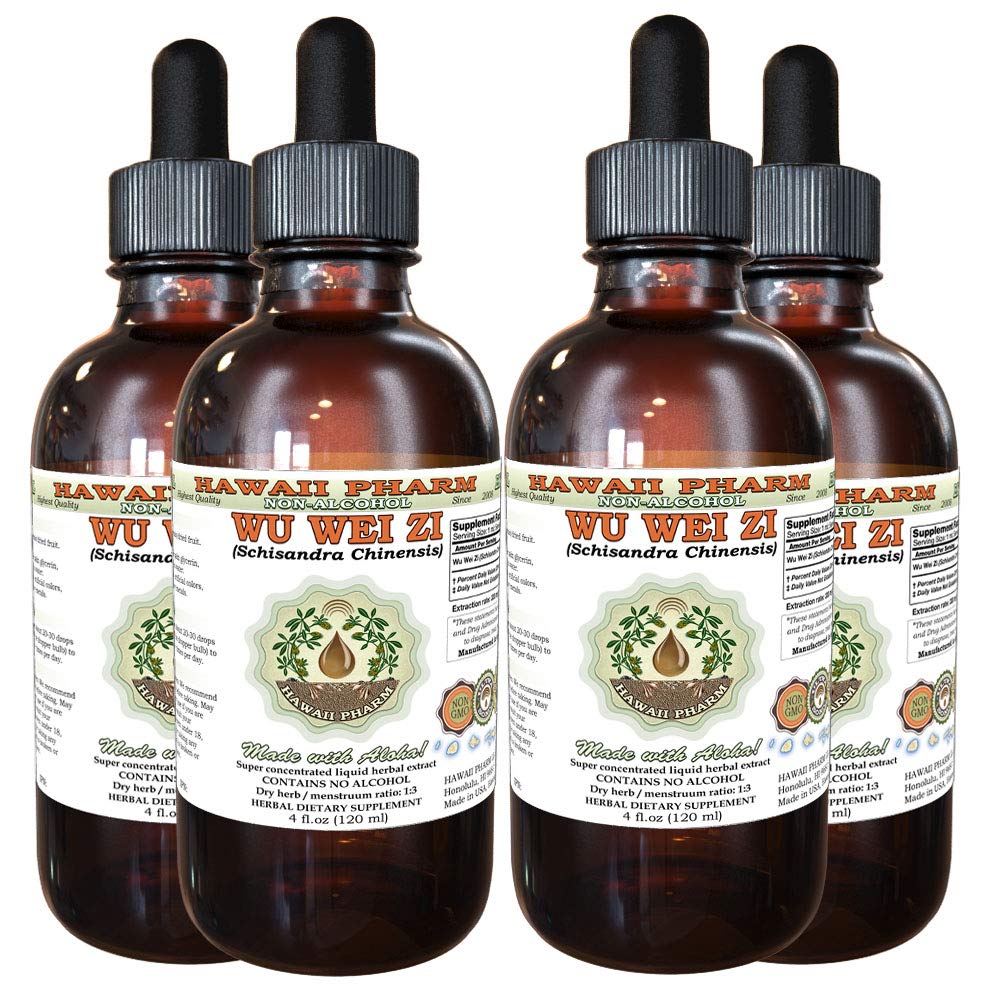 Organic Schisandra Chinensis Tincture - Wu Wei Zi Liquid Extract (4x4 Oz) | Natural Herbal Supplement for Stress Relief, Liver Support & Immune Boost | Perfect for Tea, Smoothies & Wellness Routines