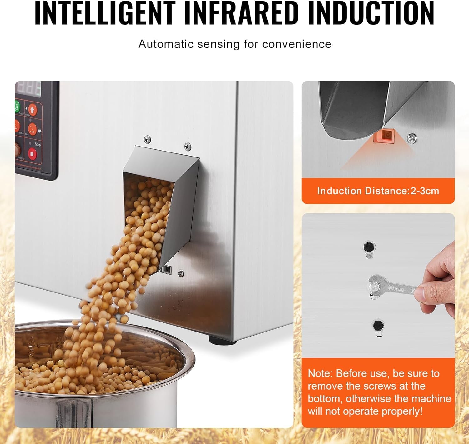 VEVOR Automatic Powder Filling Machine 0.022-1.1lbs/10-500g - Intelligent Particle Weighing Filler for Tea, Seeds, Grains, Flour, Beans & Glitter | Perfect for Home, Bakery, Coffee Shop & Commercial Use