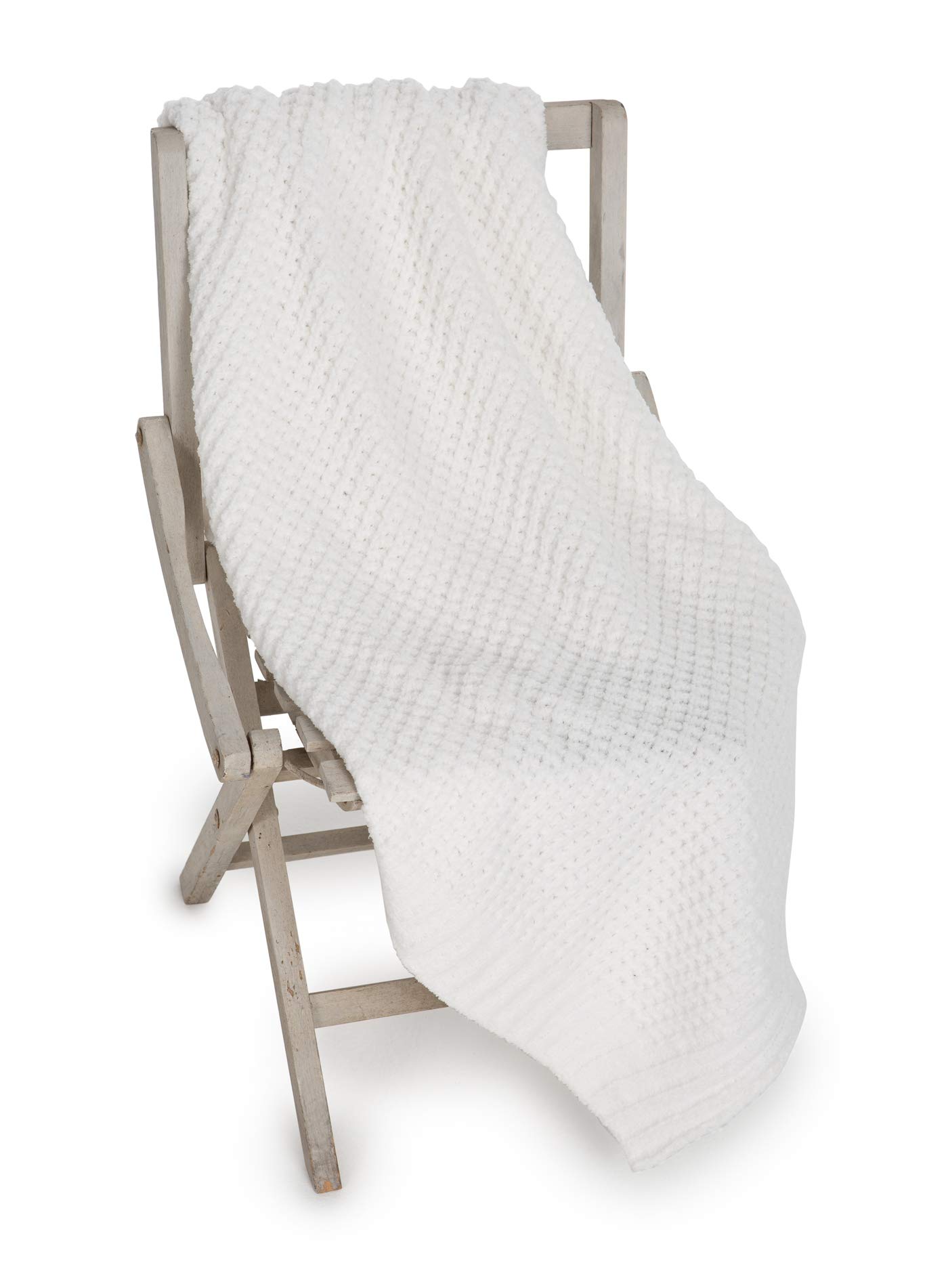 Barefoot Dreams Waffle Knit Baby Blanket for Boys & Girls - Ultra Soft Hand-Knit Look - Perfect for Nursery, Stroller & Cuddle Time