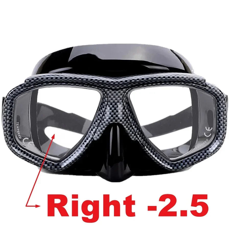 Aleefa Unisex Anti-Fog Swimming Goggles with Tempered Glass Lens for Myopia - PC & Silicone Design - Perfect for Pool, Beach & Competitive Swimming