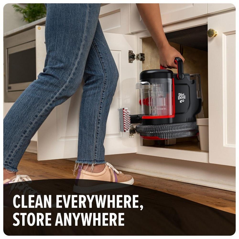Portable Carpet Spot Cleaner with 64 oz Pet Stain Remover Solution - Ideal for Pet Owners, Home & Car Upholstery Cleaning