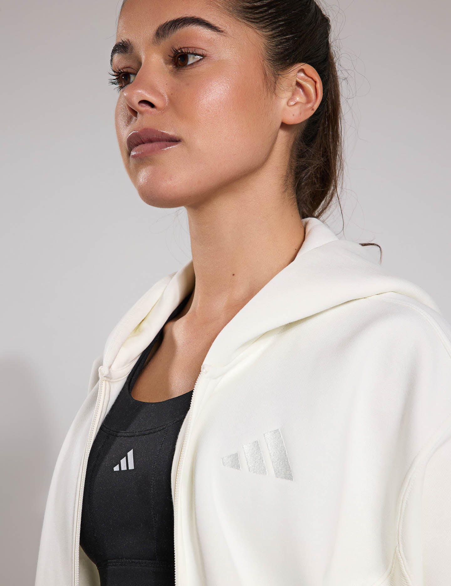 ALL SZN Fleece Full Zip Hoodie for Men & Women - Cozy Off White Pullover for Casual Wear, Outdoor Activities & Loungewear