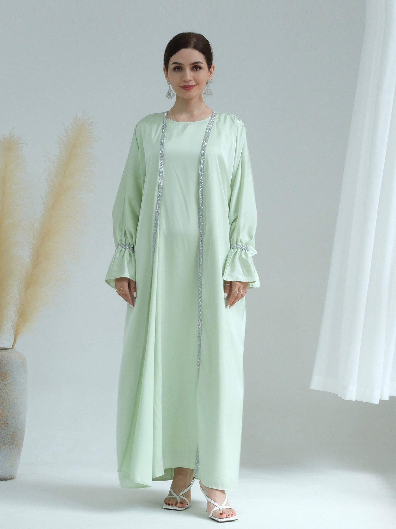 Aria2 Matching 3-Piece Set in Mint Green - Women's Casual Outfit for Spring & Summer | Perfect for Brunch, Beach Vacations, and Date Nights