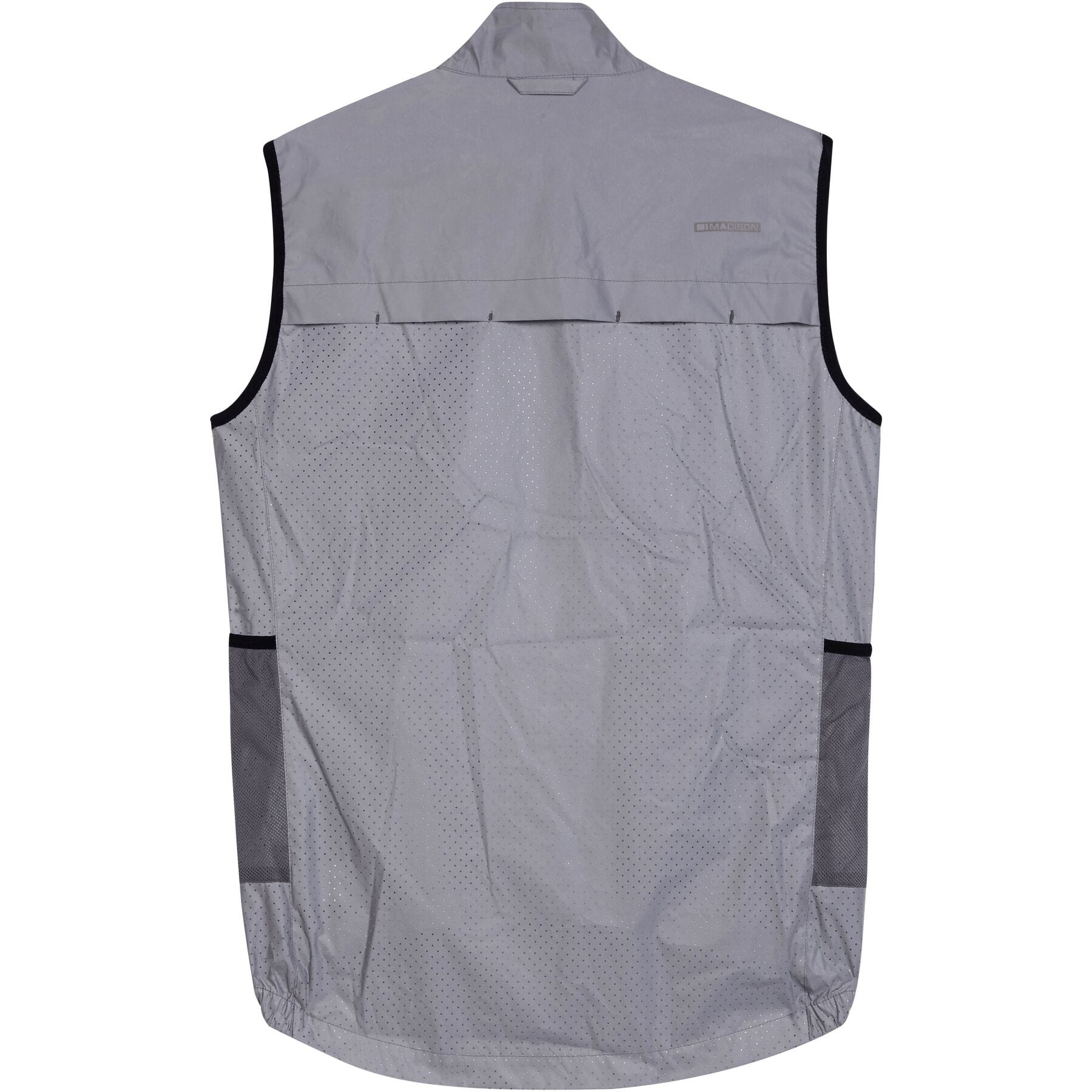 Madison Stellar Shine Reflective Men's Vest - High Visibility Silver Safety Gilet for Running, Cycling & Outdoor Activities