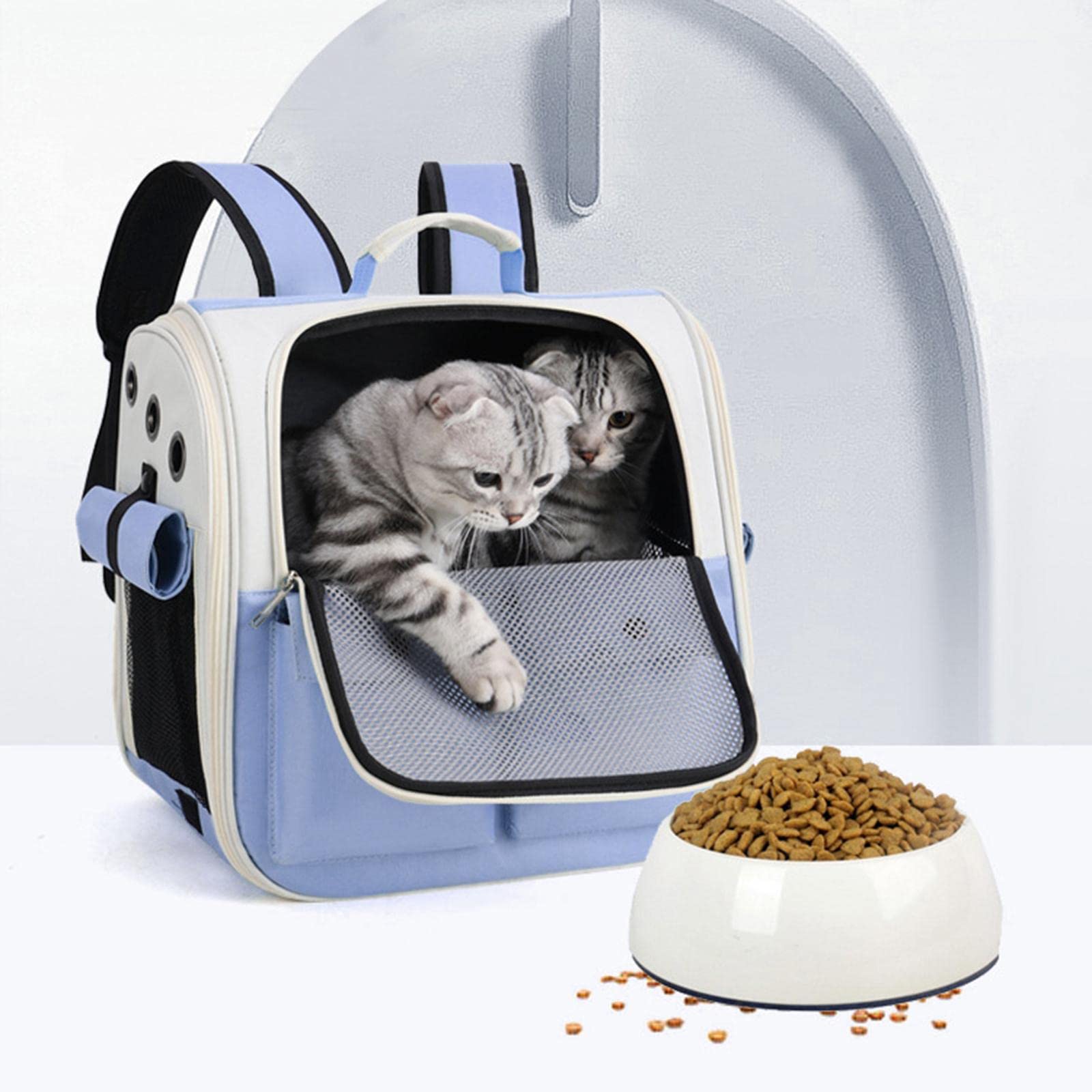 **Enakshi Pet Cat Carrier Backpack - Portable & Ventilated Pet Travel Bag for Small Dogs & Cats - Lightweight & Comfortable for Outdoor Adventures, Hiking, Vet Visits & Air Travel**